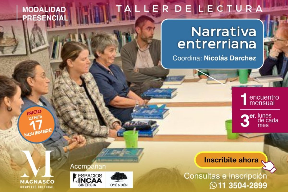 Imagen de Narrativa entrerriana | Taller de lectura