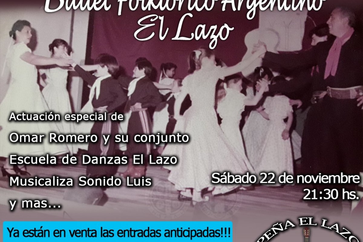 Imagen de Peña Folklórica - Ballet Folklórico Argentino El Lazo  