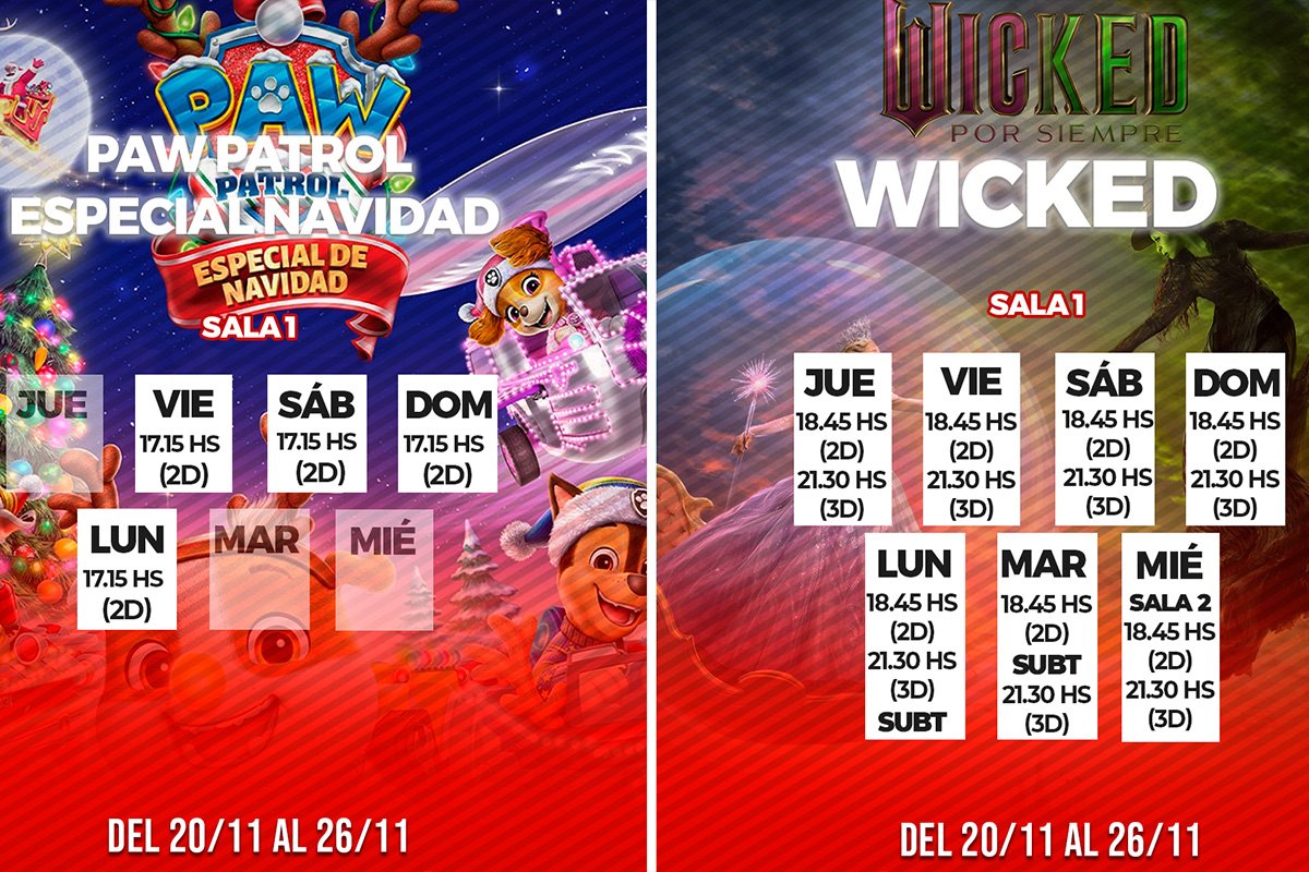 Imagen de Cinema Gualeguaychú: cartelera del 20 al 26 de noviembre