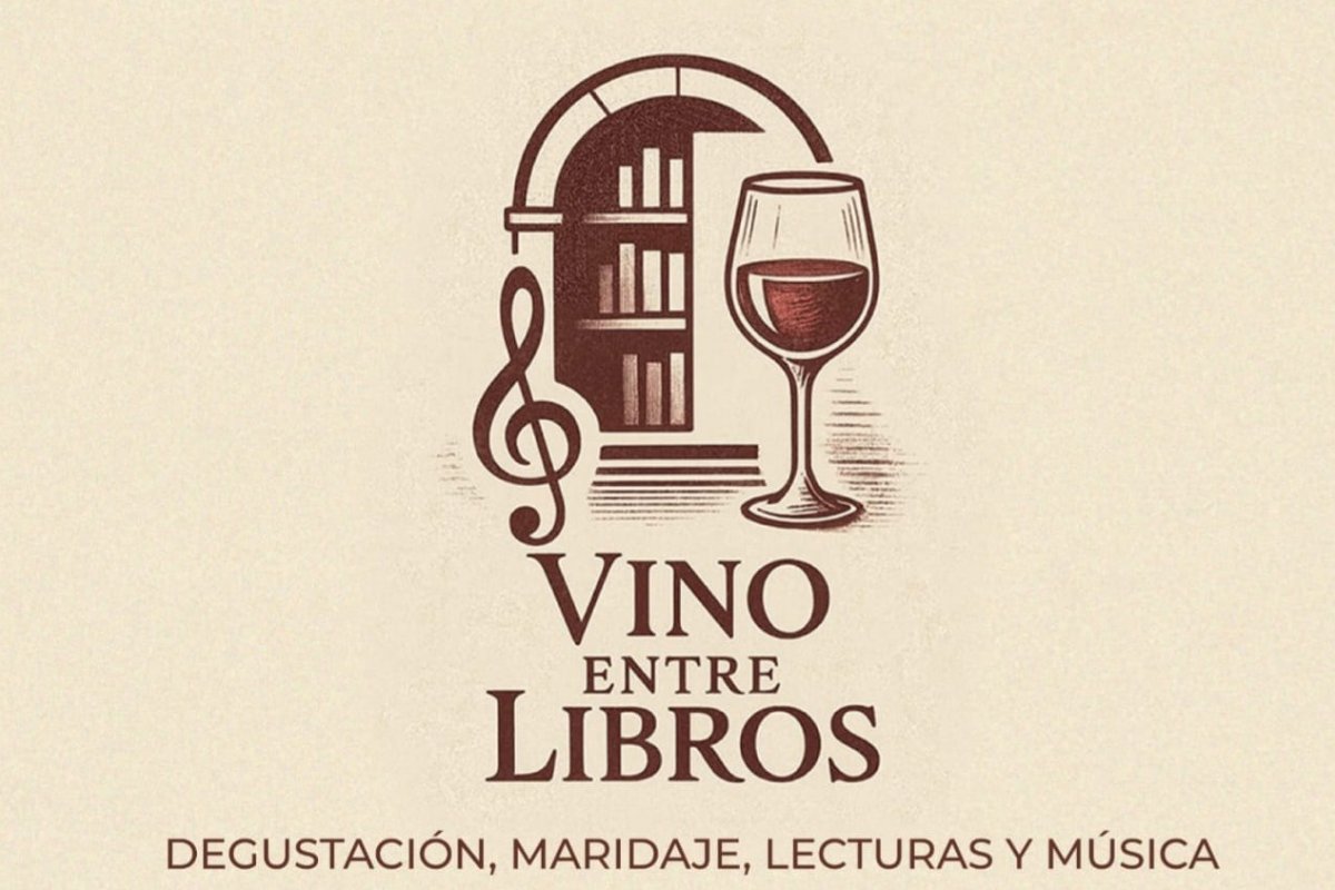 Imagen de Vino entre libros