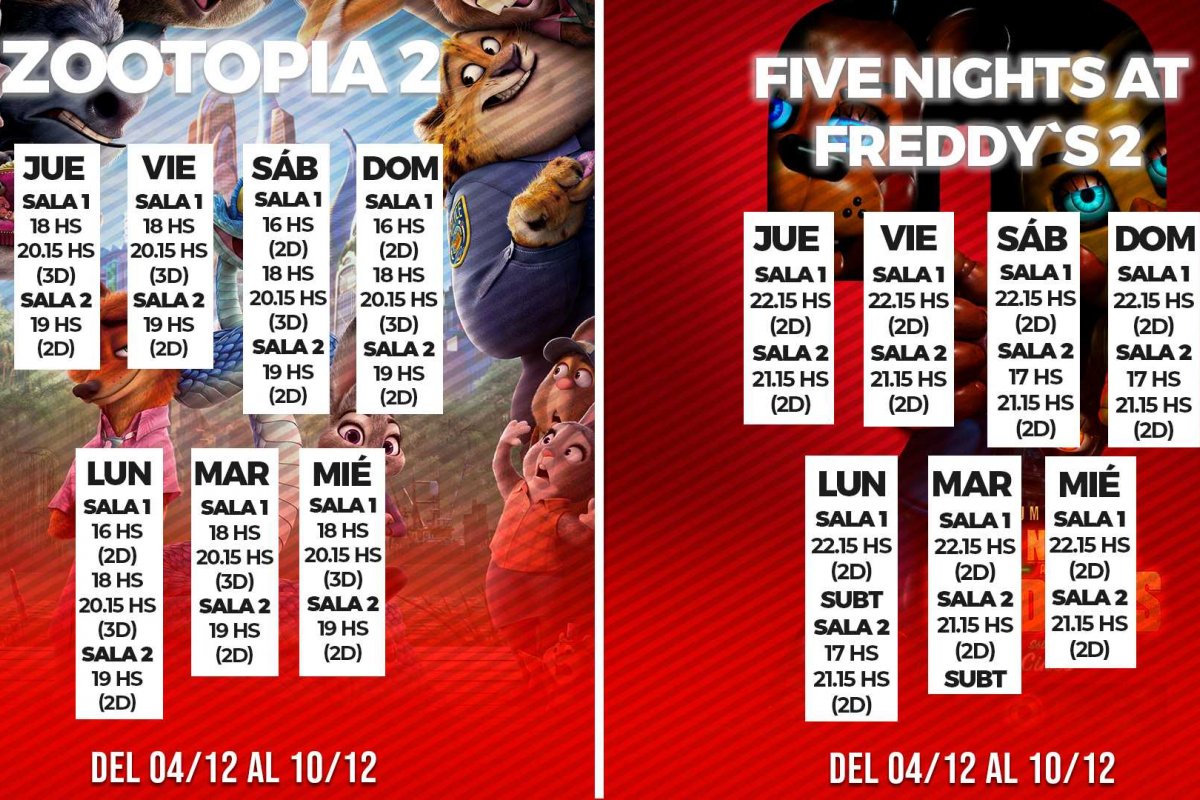 Imagen de Gualeguaychú Cinema  del 4 al 10 de diciembre 