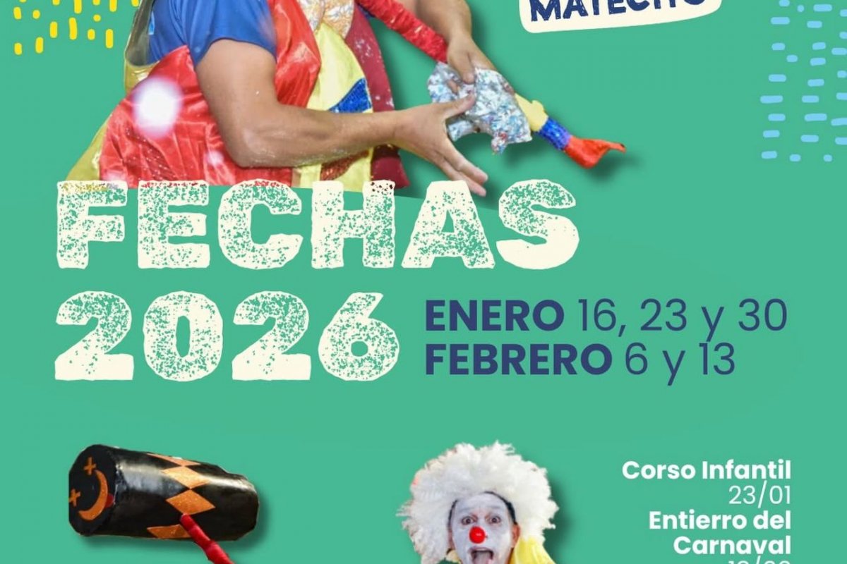 Imagen de Comienzan los Corsos Populares Matecito: edición 2026 “Marina Correa”