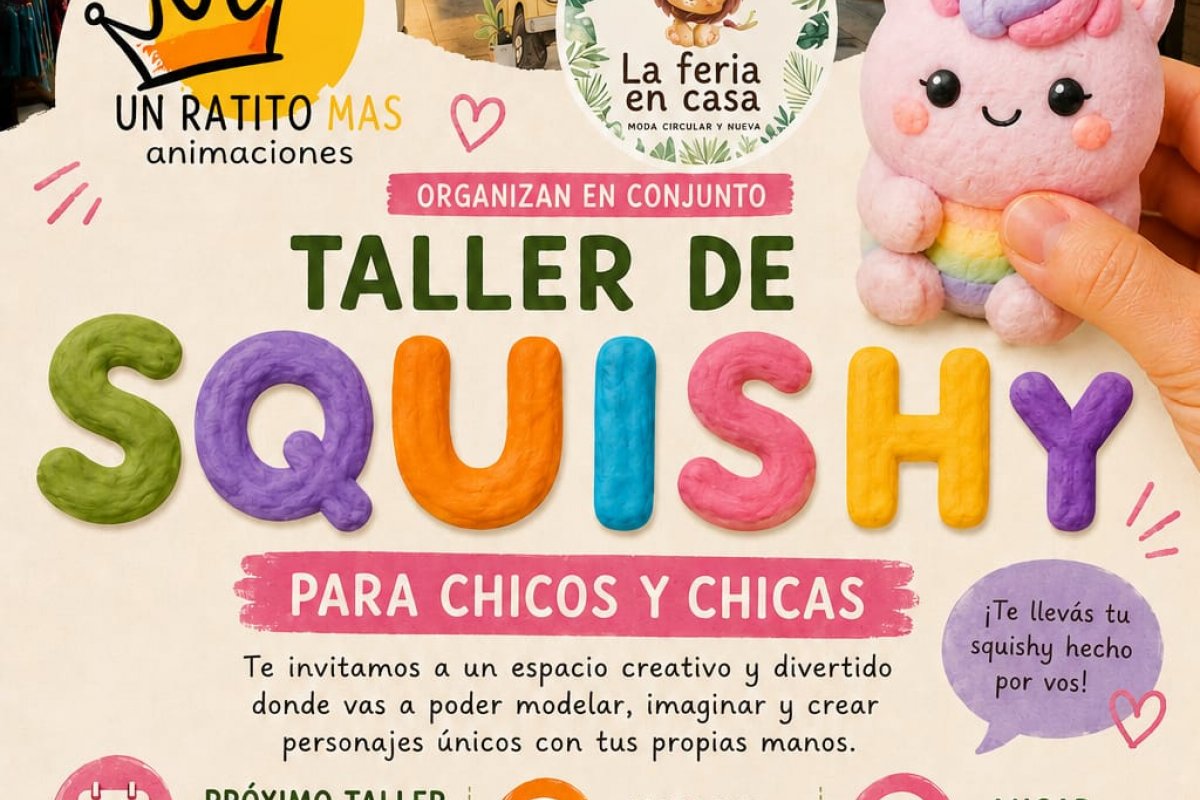 Imagen de Taller recreativo de Squishy en el Mercado Munilla