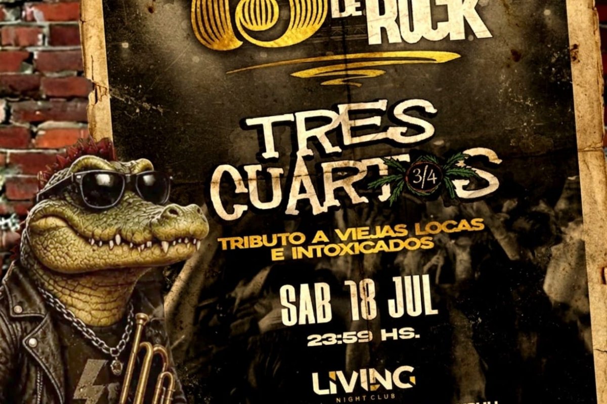 Imagen de Tres Cuartos celebra 13 años de rock en Living