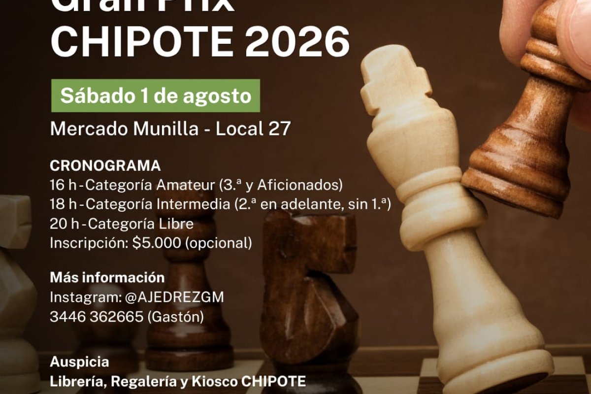 Imagen de Torneo de Ajedrez Blitz Gran Prix Chipote 2026