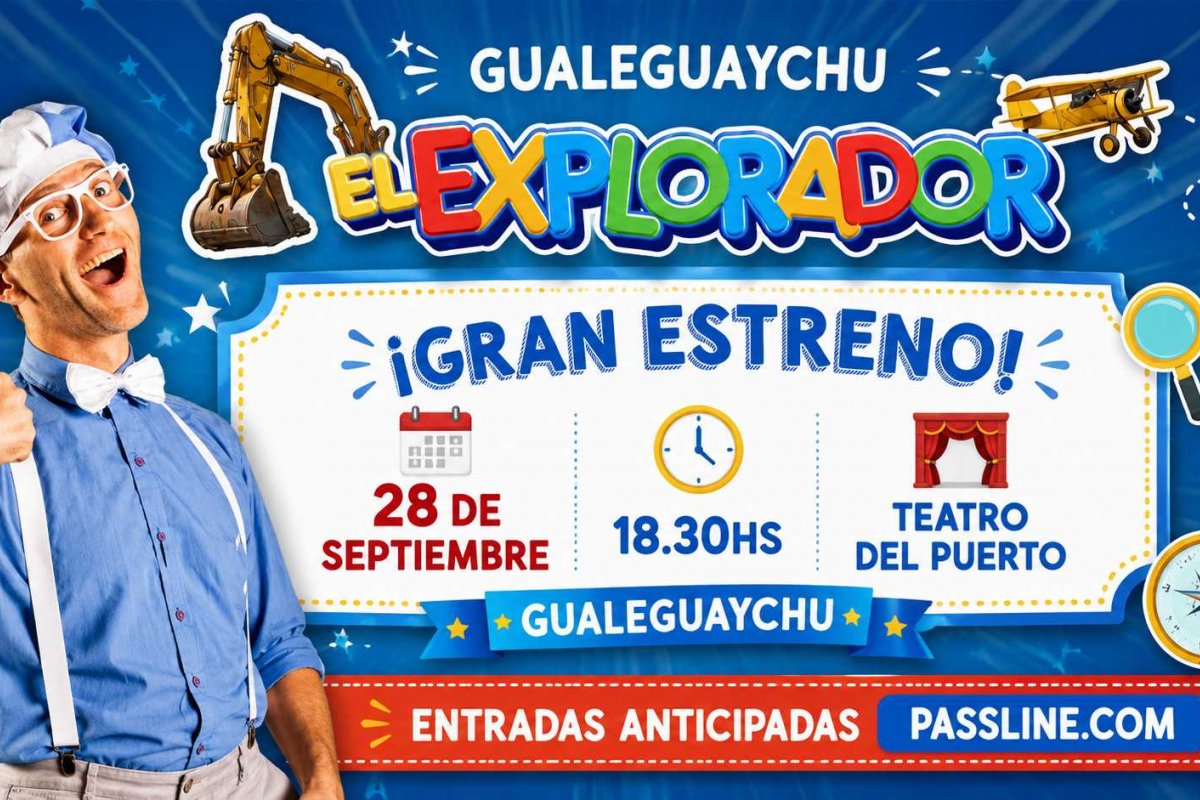 Imagen de El espectáculo infantil El Explorador se estrena en Gualeguaychú 