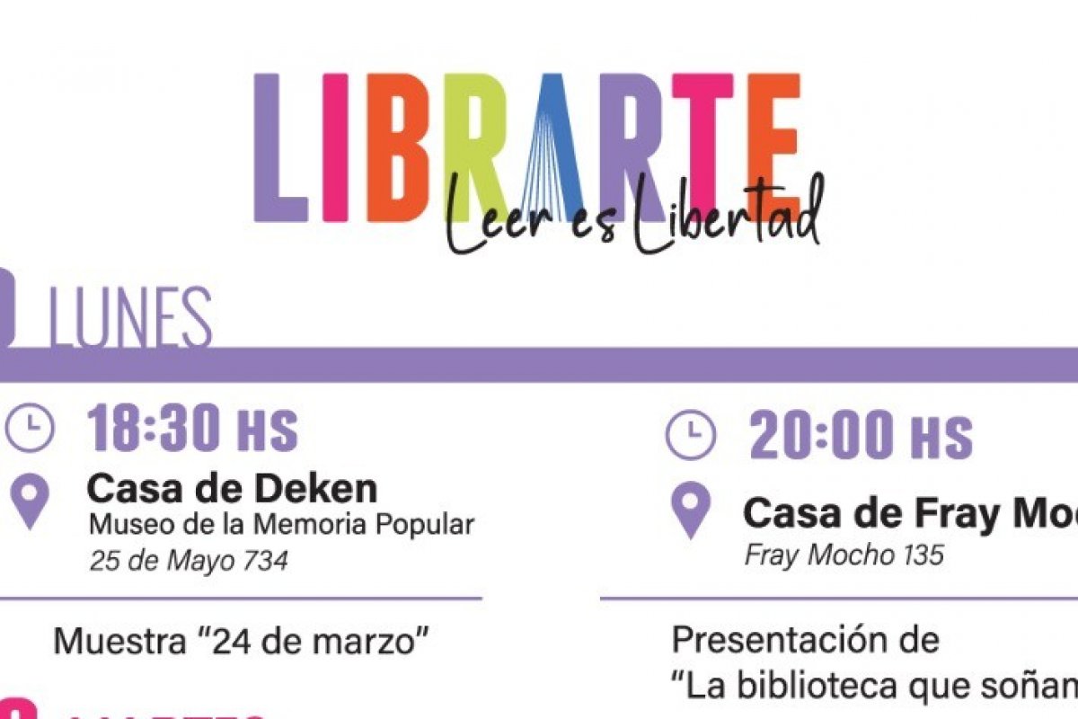 Imagen de Librarte llega a Gualeguaychú con cinco días de actividades culturales